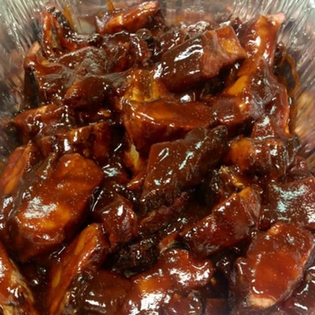Pork Rib Tips.